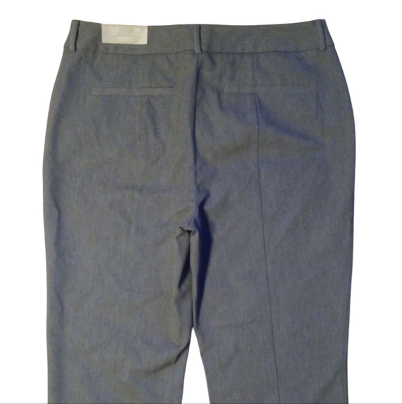 Chico's So Slimming Sophia Twill Striped Straight Leg Pants NWT Size 2 12 - Picture 8 of 14